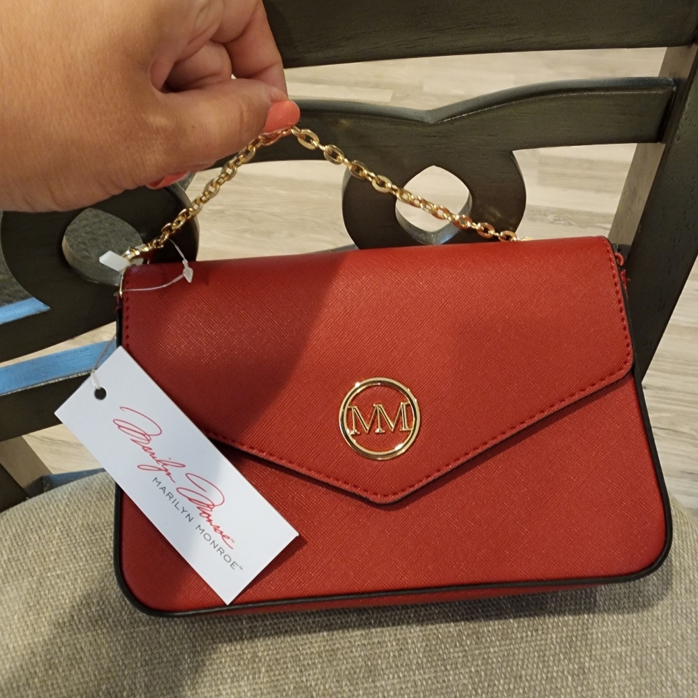Marilyn Monroe Red Clutch Crossbody Bag
